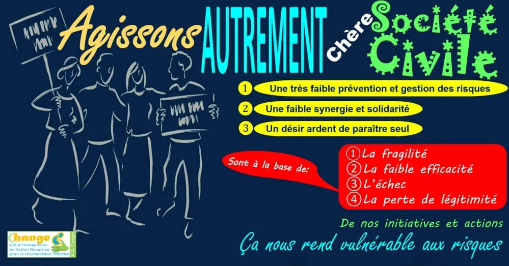 L&rsquo;organisation CHANGE appelle les faîtières de la Société Civile, les OSC et les Mouvements Citoyens au changement.
